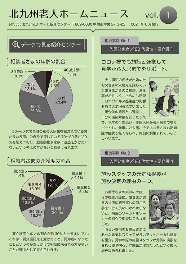 北九州老人ホームニュースvol.1表